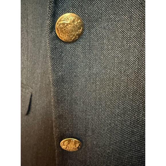 J.Crew Wool Blazer Charcoal Gray Gold Buttons excellent condition Size S - Picture 2 of 11